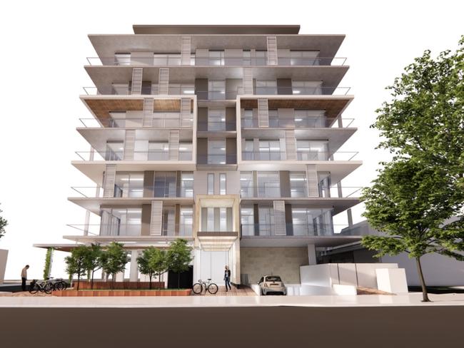 The North Adelaide development will include a penthouse with a rooftop pool and spa with a gym at ground level. Picture: Supplied