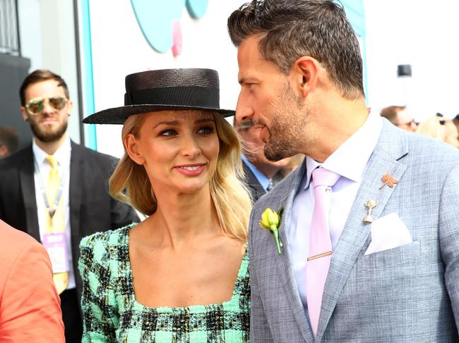 Anna Heinrich and Tim Robards on Melbourne Cup day. Picture: Matrix