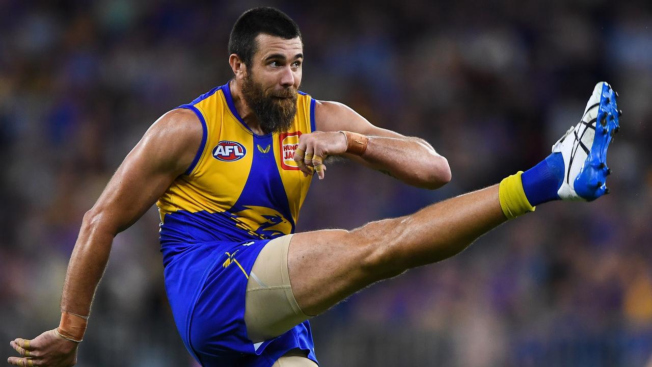 Josh Kennedy has been a goalkicking machine for the Eagles. Picture: Daniel Carson