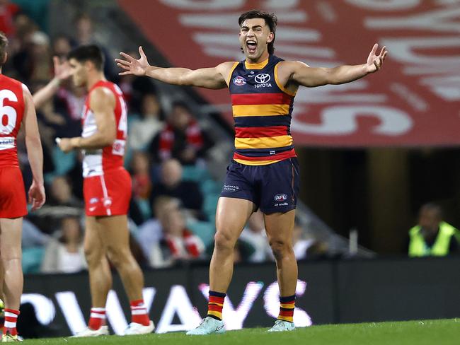 Josh Rachele and the Crows sent a big warning on Saturday night. Picture: Phil Hillyard