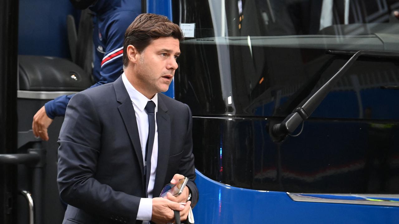 Huấn luyện viên trưởng người Argentina của Paris Saint-Germain, Mauricio Pochettino.  Ảnh của FRANCK FIFE / AFP