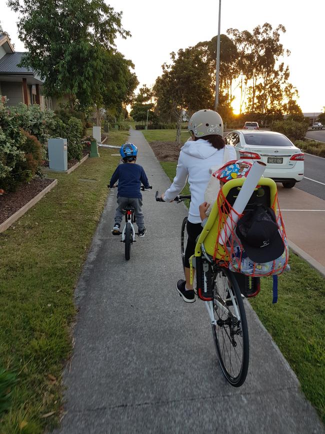 Patrick Pramana's family out for a bike ride. “It’s a lifestyle,” he says.