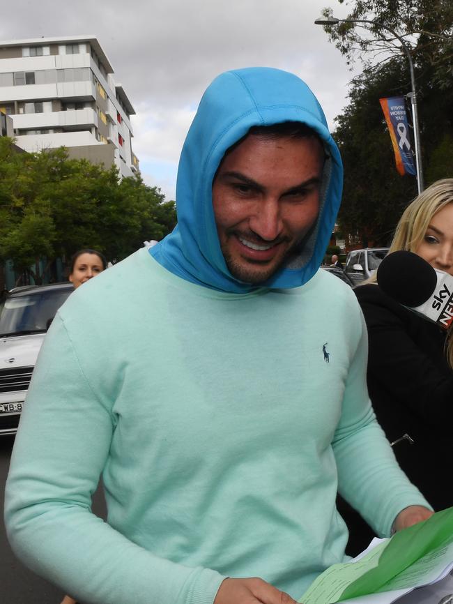 Mr Mehajer leaving court last November. Picture: Dean Lewins