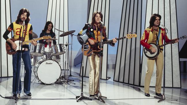 Australian band The Mixtures, with Fred Wieland far left, on British TV in 1971. Picture: David Redfern