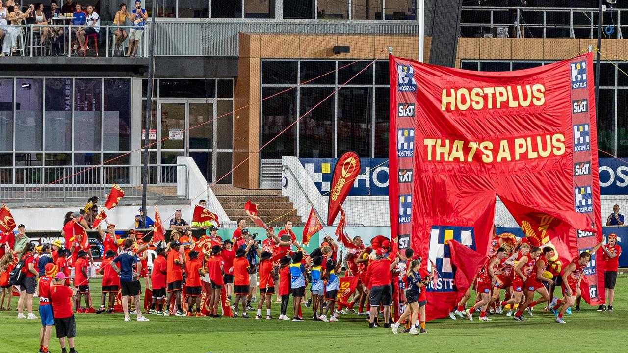 Gold Coast Suns v Western Bulldogs 2025 AFL match at TIO Stadium. Picture: Pema Tamang Pakhrin