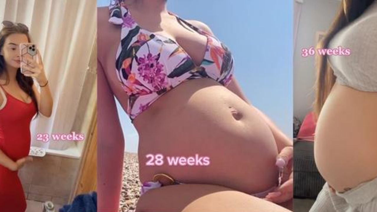 You're too small for 33 weeks!': Mum responds to 'tiny' baby bump