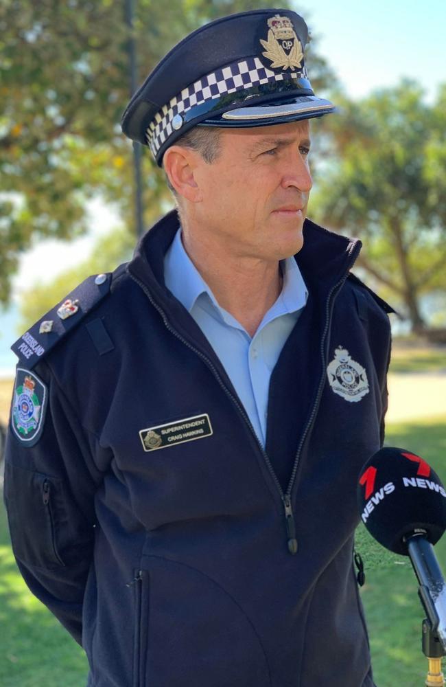 District Superintendent Craig Hawkins speaking in Cotton Tree on July 14, 2022. Picture: Sam Turner