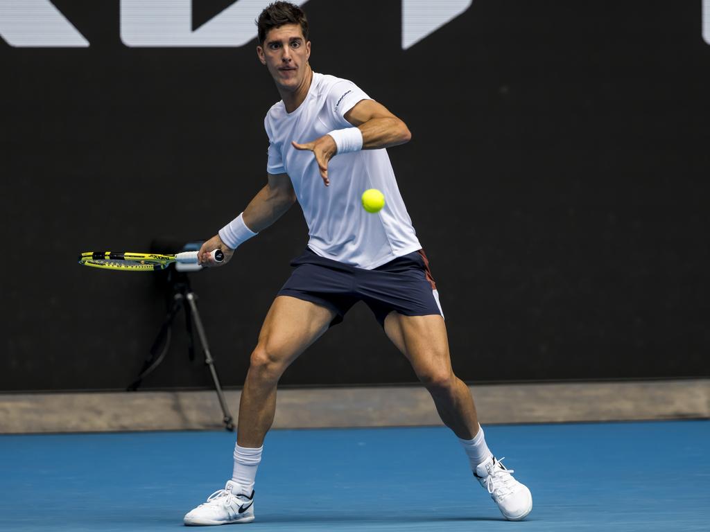 Kokkinakis is looking for more aggression and the freedom to swing under pressure. Picture: Jason Heidrich/Icon Sportswire/Getty Images