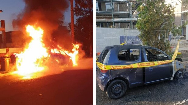 Two car fires in western Sydney are being treated as suspicious