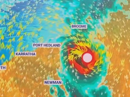 Tropical Cyclone Ilsa could become a Category 5 Tropical Cyclone, the highest category. Picture: Sky