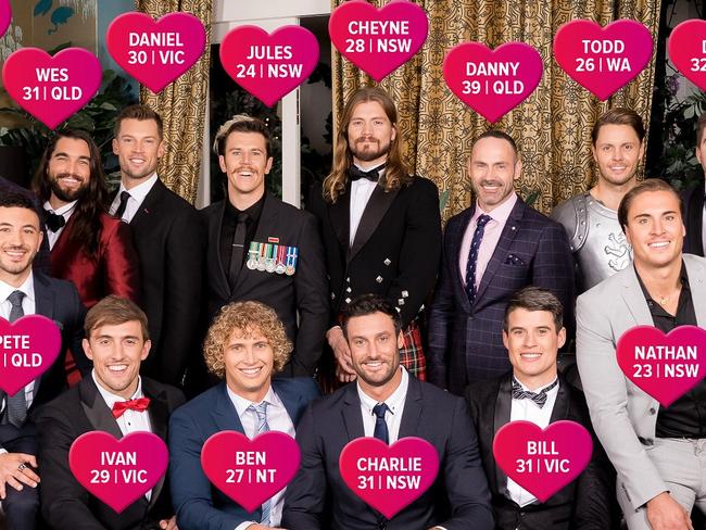 The men of The Bachelorette, season 4.