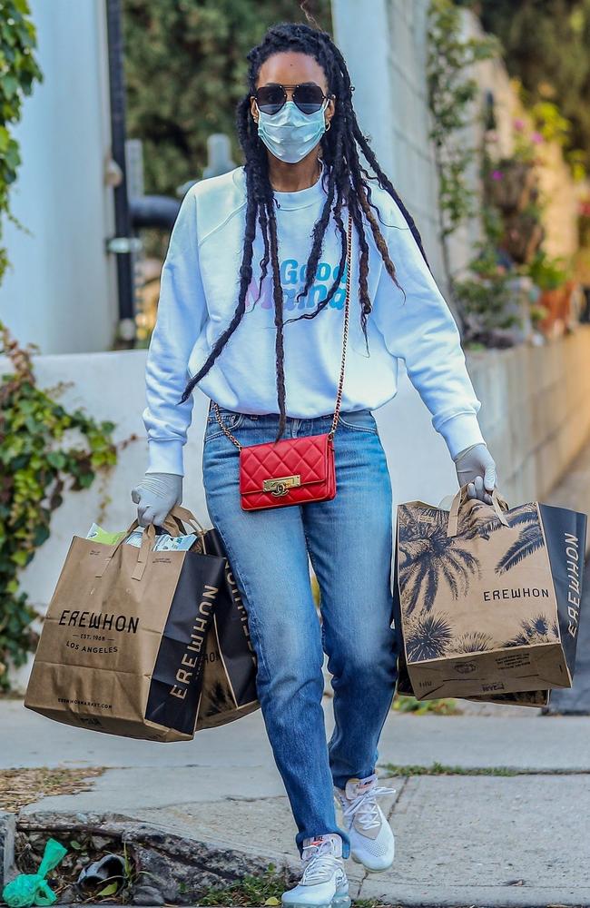 Imagine a life where you got to wear your Chanel bag to Woolies. Picture: SPOT-stoianov / BACKGRID