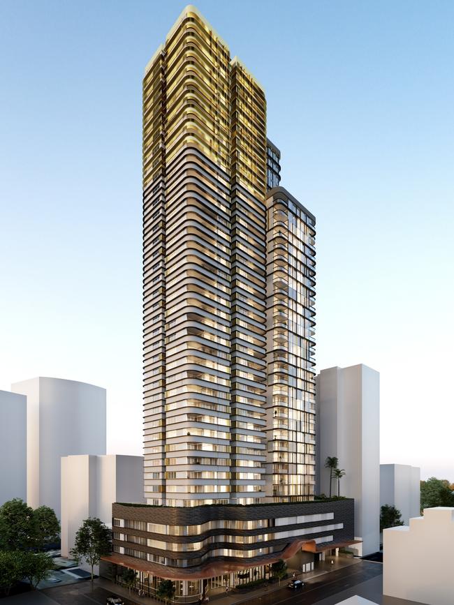 The massive high-rise tower planned for Harris Park.