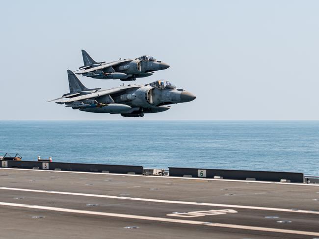 In pictures: Italian aircraft carrier in action