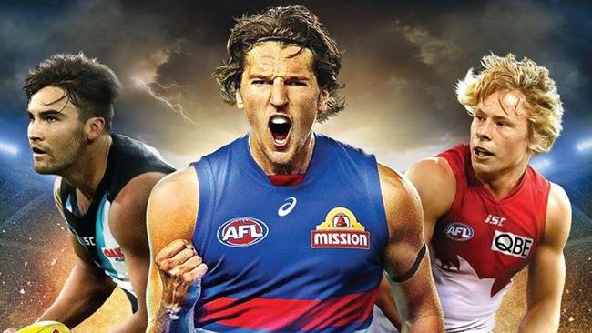 Marcus Bontempelli features on the PlayStation 4 cover of upcoming video game AFL Evolution.