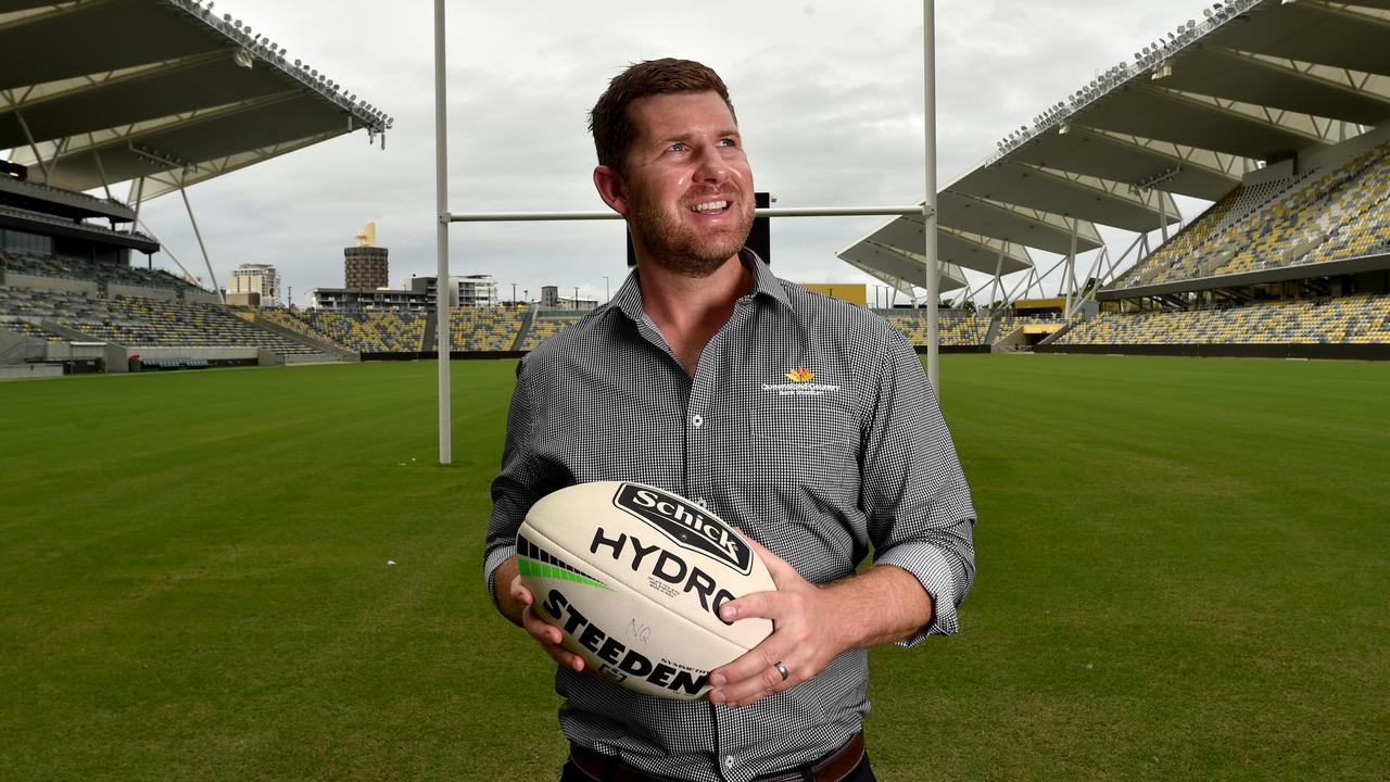 Tom Kimball at Queensland Country Bank Stadium. Picture: Evan Morgan