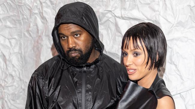 MILAN, ITALY - FEBRUARY 23: Kanye West and Bianca Censori attends the Marni fashion show during the Milan Fashion Week Womenswear Fall/Winter 2024-2025 on February 23, 2024 in Milan, Italy. (Photo by Arnold Jerocki/Getty Images)