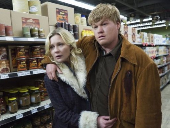 Real life couple, Kirsten Dunst and Jesse Plemons, both scored Emmy nominations for Fargo.  Picture:  Supplied