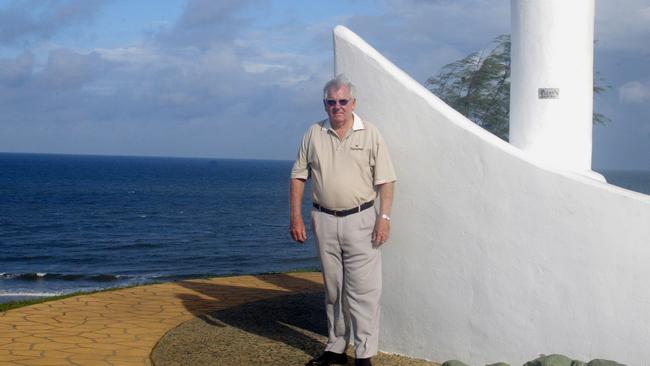 Professionals Emu Park principal Kevin Doolan at the Emu Park Singing Ship, which is one of the drawcards to the town. Picture: Nikita Watts