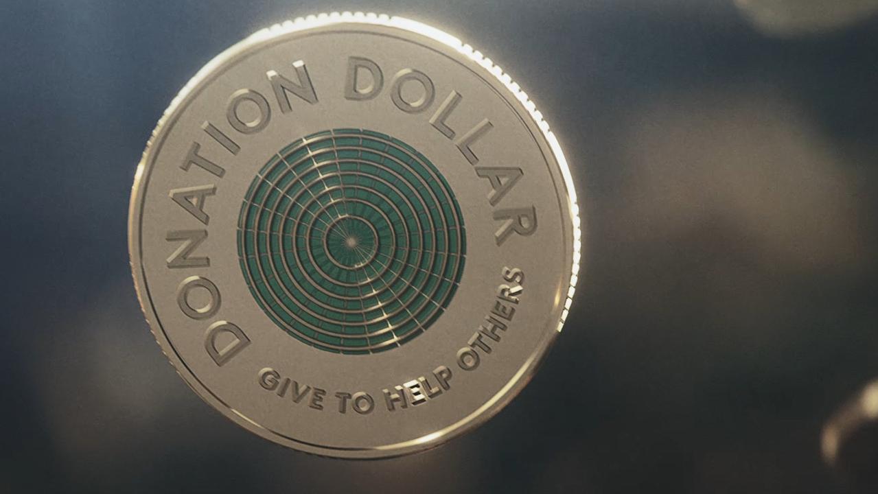 The 2020 Donation Dollar was the world’s first dollar coin designed to be donated. Picture: Handout via NCA NewsWire