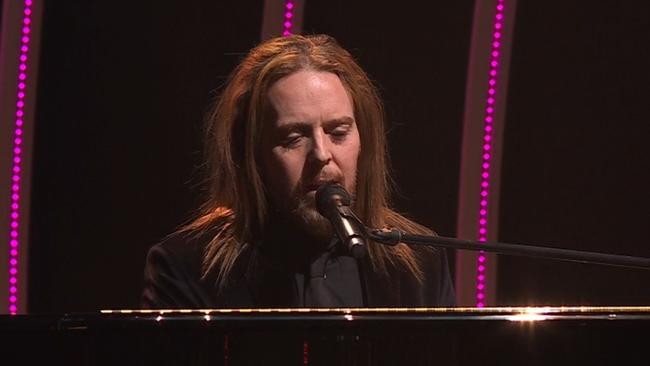 Tim Minchin performing at the Logies. Picture: Nine