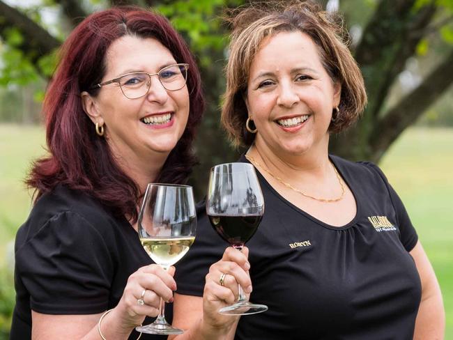 Sisters Robyn Puglisi-Henderson (left) and Leeanne Puglisi-Gangemi (right) from Ballandean Estate Wines.