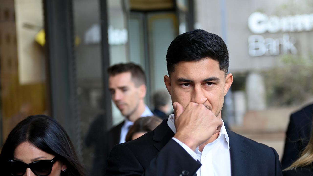 NRL player Dylan Brown has pleaded guilty to sexually touching a woman. Picture: NCA NewsWire / Jeremy Piper