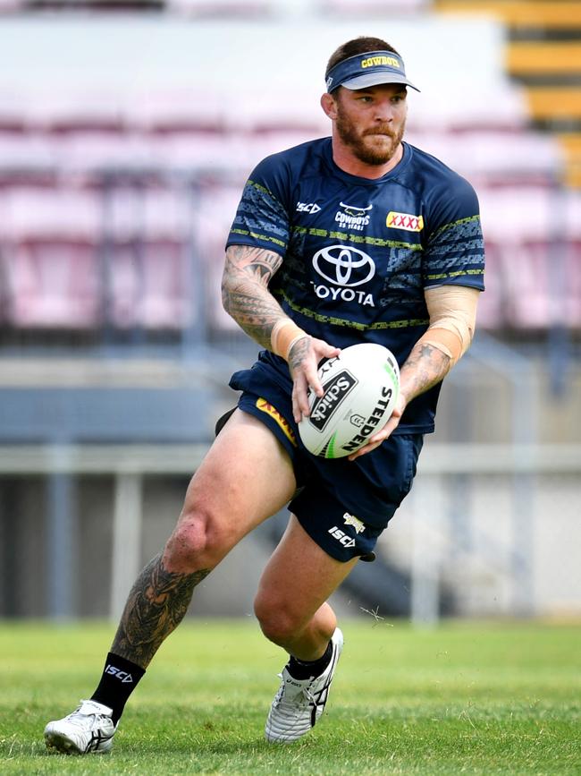 NRL; North Queensland Cowboys training at 1300 Smiles Stadium. Josh McGuire . Picture: Alix Sweeney