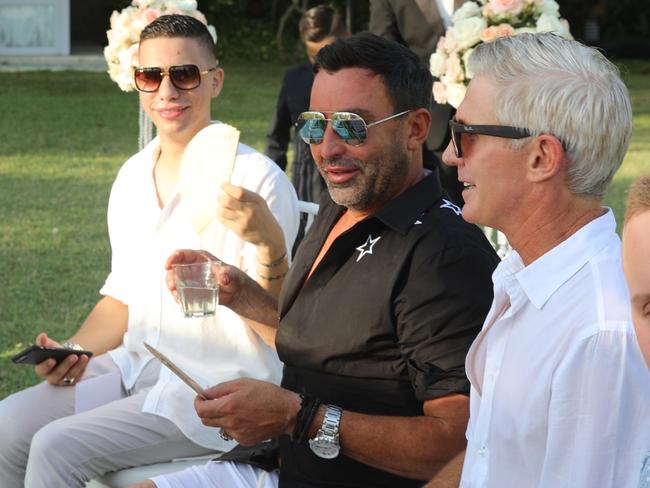 Confidential believes the socialite, his partner and another male companion were asked to leave the intimate wedding after arriving late and in a boisterous mood. Picture: Supplied