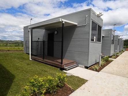 The new Lismore Pod Village off Military Road in East Lismore can cater for up to 200 people with 1, 2 and 3 bedroom units available. Picture: Cath Piltz