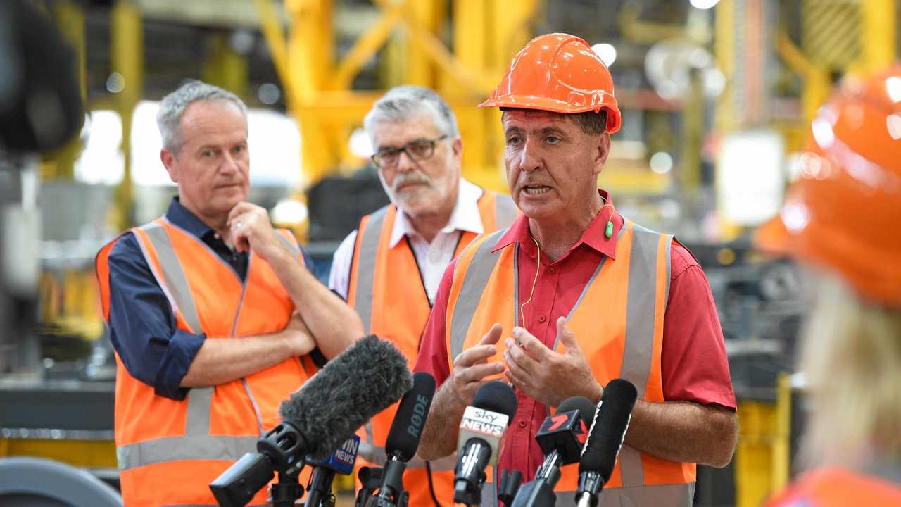 State member for Maryborough Bruce Saunders talks to media. Picture: Alistair Brightman