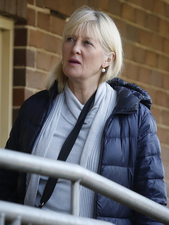 John Olsen's stepdaughter Karen Mentink at Moss Vale Court House. Picture: Chris Pavlich