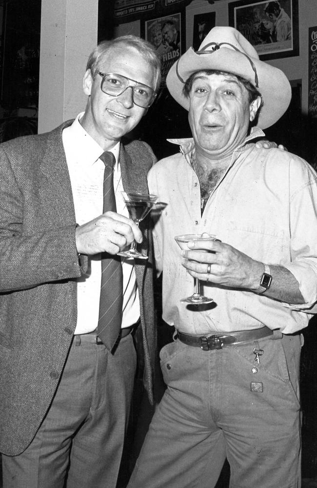 Blackman and Molly Meldrum in 1984.