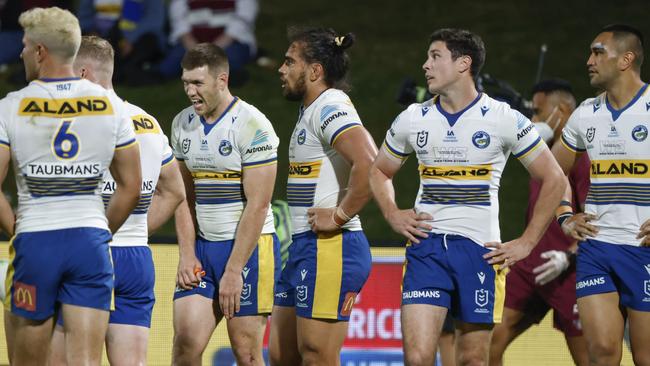 The Eels season is officially in free fall after their fourth straight loss. Picture: Getty Images.