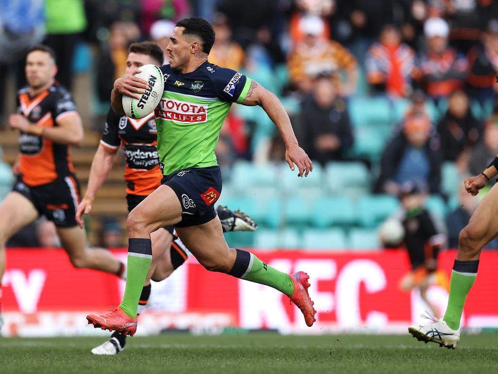 Jamal Fogarty’s return from injury has been key for the Raiders. Picture: Mark Kolbe/Getty Images