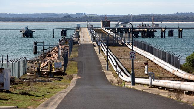 The Crib Point jetty in Victoria. Pic: Hamish Blair