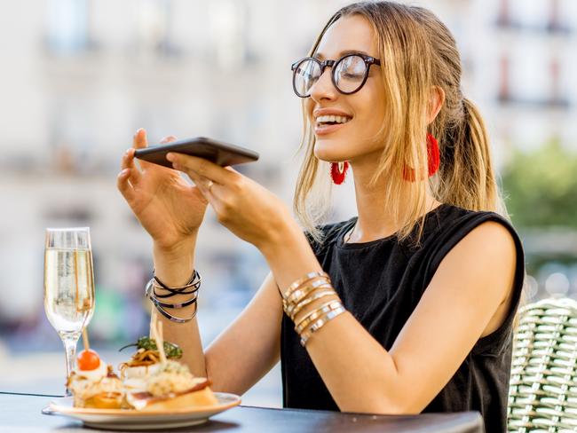 For most people, it’s better to save the foodie photos for Facebook Picture: iStock