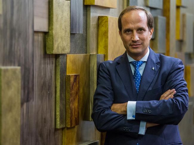 Francesco de Ferrari, head of Asia Pacific private banking at Credit Suisse Group AG, poses for a photograph after an interview in Singapore, on Monday, May 16, 2016. Credit Suisse is targeting Thai millionaires as part of the firm's goal to bolster the new money it attracts from wealthy clients in the Asia-Pacific region. Photographer: Nicky Loh/Bloomberg *** Local Caption *** Francesco de Ferrari