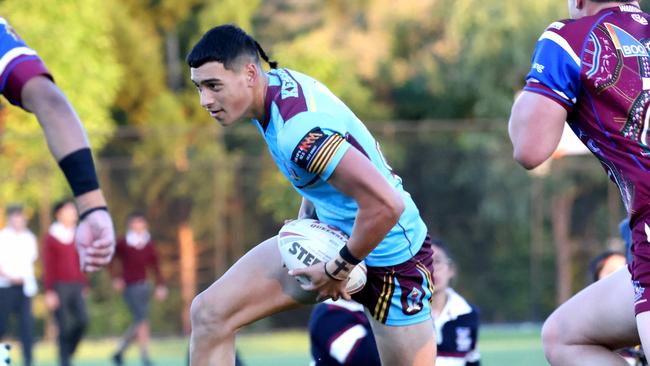 The Langer Trophy Rugby league, the teams are Keebra Park SHS v Wavell SHS, at Wavell SHS, on Wednesday 19th July 2023 - Photo Steve Pohlner