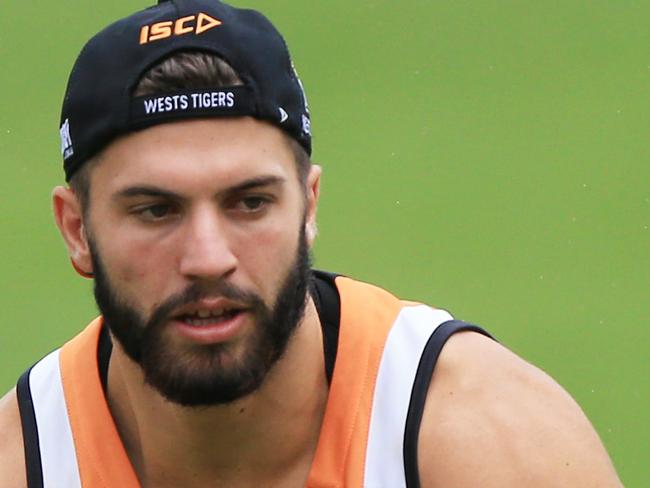 James Tedesco during Wests Tigers pre-season training at Concord Oval. pic Mark Evans