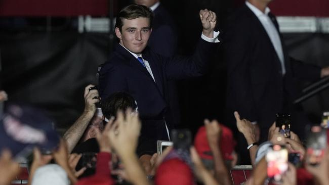 ‘He’s a good kid’: Barron Trump makes political debut at father’s rally ...