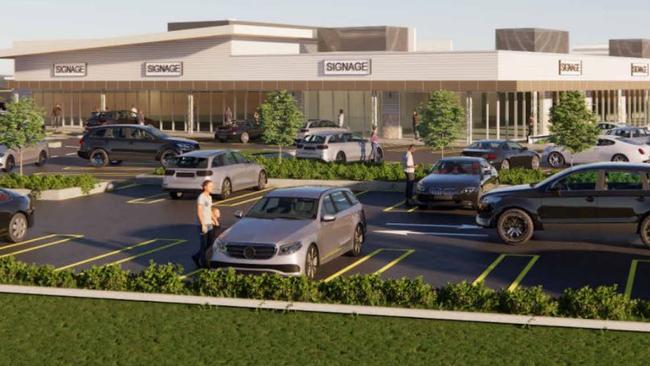 Architectural drawings showing BluePoint Bargara Pty Ltd's proposed shopping centre at Rifle Range Rd, Bargara.