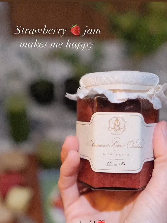 The Duchess of Sussex’s home-made jam sold out in 30 minutes. Picture: Instagram