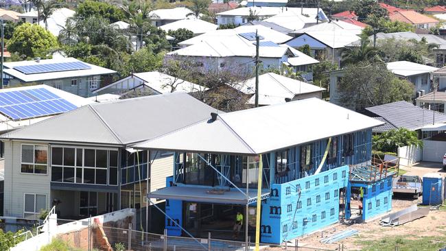 Building approvals fell again in February, driven by soft apartment starts in Queensland. Photo: Jodie Richter.