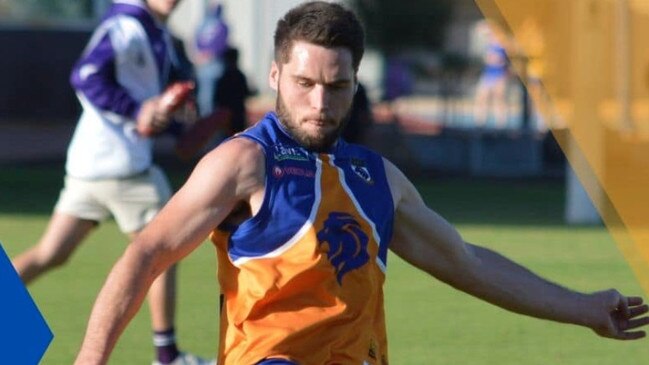 Prop/Risdon champion Tyler Eckert. Picture: Lions Football Club