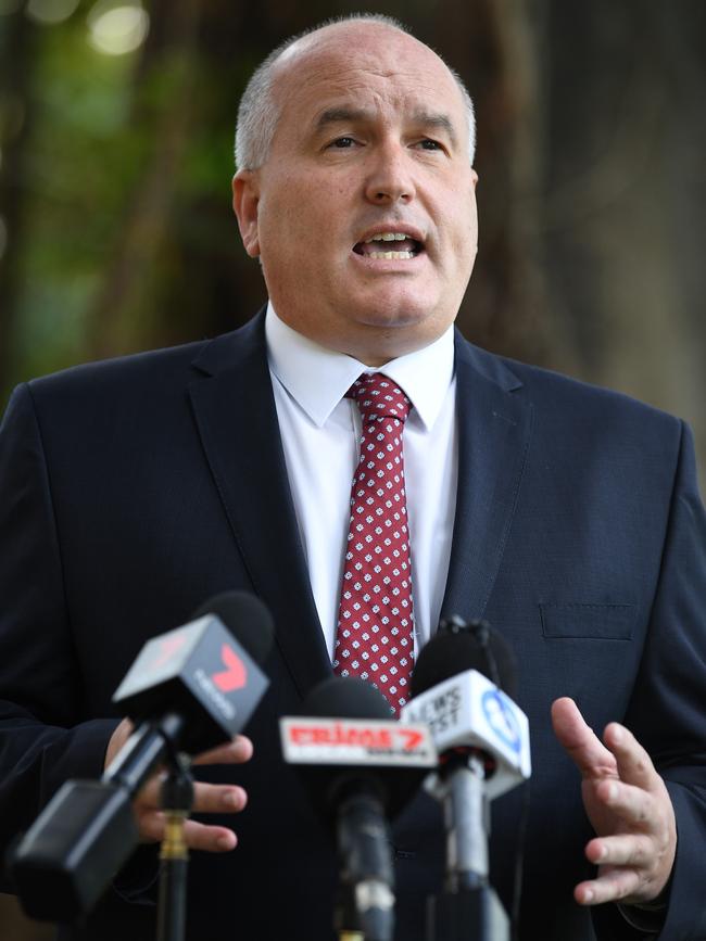 NSW Police and Emergency Services Minister David Elliott said police officers were copping terrible abuse for carrying out their orders. Picture: AAP