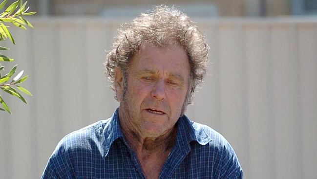 Frank Harton at the Mount Barker Magistrates Court following the shooting of his disabled son, Chris.