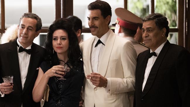 Sacha Baron Cohen (in white jacket) plays Mossad agent Eli Cohen in new Netflix drama series, <i>The Spy</i>. Picture: Axel Decis/Netflix