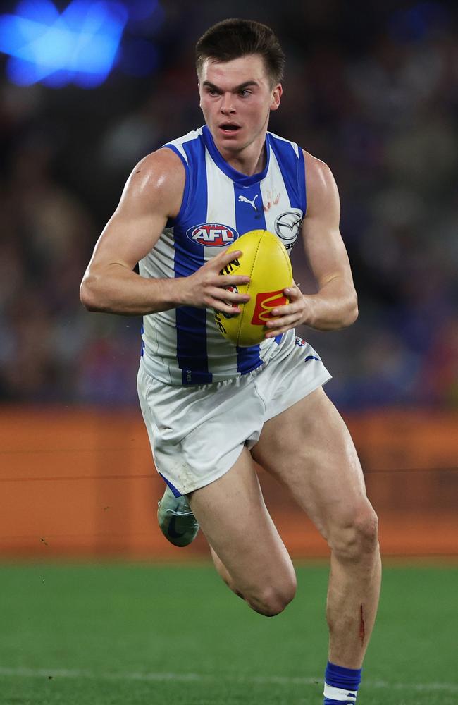 Colby McKercher is expecting to spend more time in the midfield in 2025. Picture: Daniel Pockett/Getty Images.