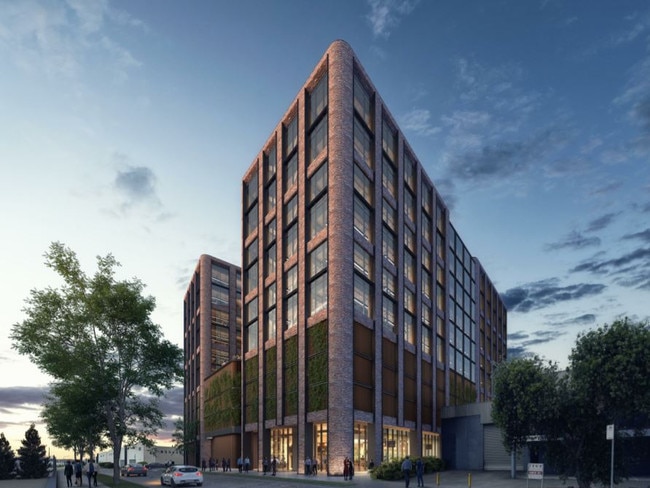 The office building which will be built at 32-34 Ricketty St in Mascot. Picture: Linkcity